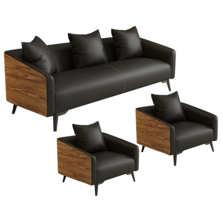 숨소 사무실 쇼파 세트 3인용 대표실 가죽 부동산 업소용 사장실 503,930원