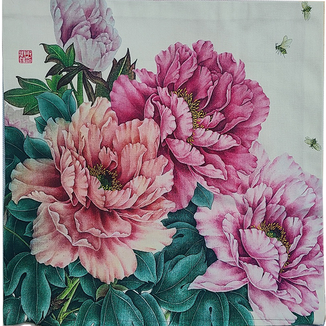 아트다래 보태니컬 쿠션커버 목단보라색쿠션 꽃무늬쿠션커버 51,900원