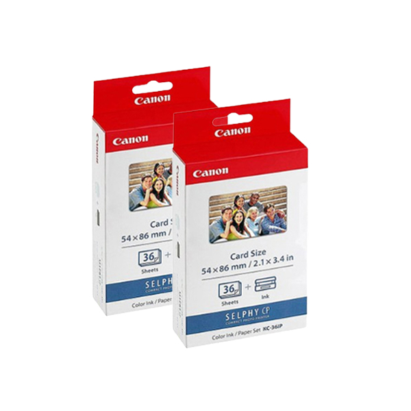 캐논 셀피 KC-36IP 카드 인화지 36매 2세트 신용카드 사이즈, 현재가 36,800원