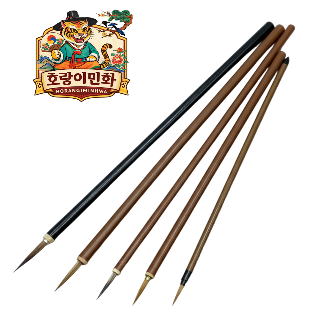 세필붓 민화 동양화 켈리그라피 면상필 민화붓 점붓 선붓 민화붓 8,300원