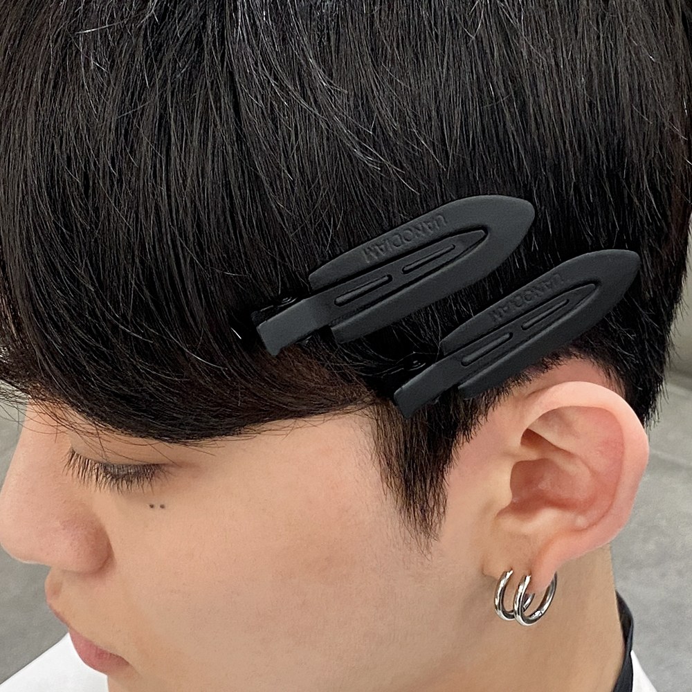 남자 뜨는 옆머리 스타일링 헤어핀셋 /다운펌 집게 2p 5,400원