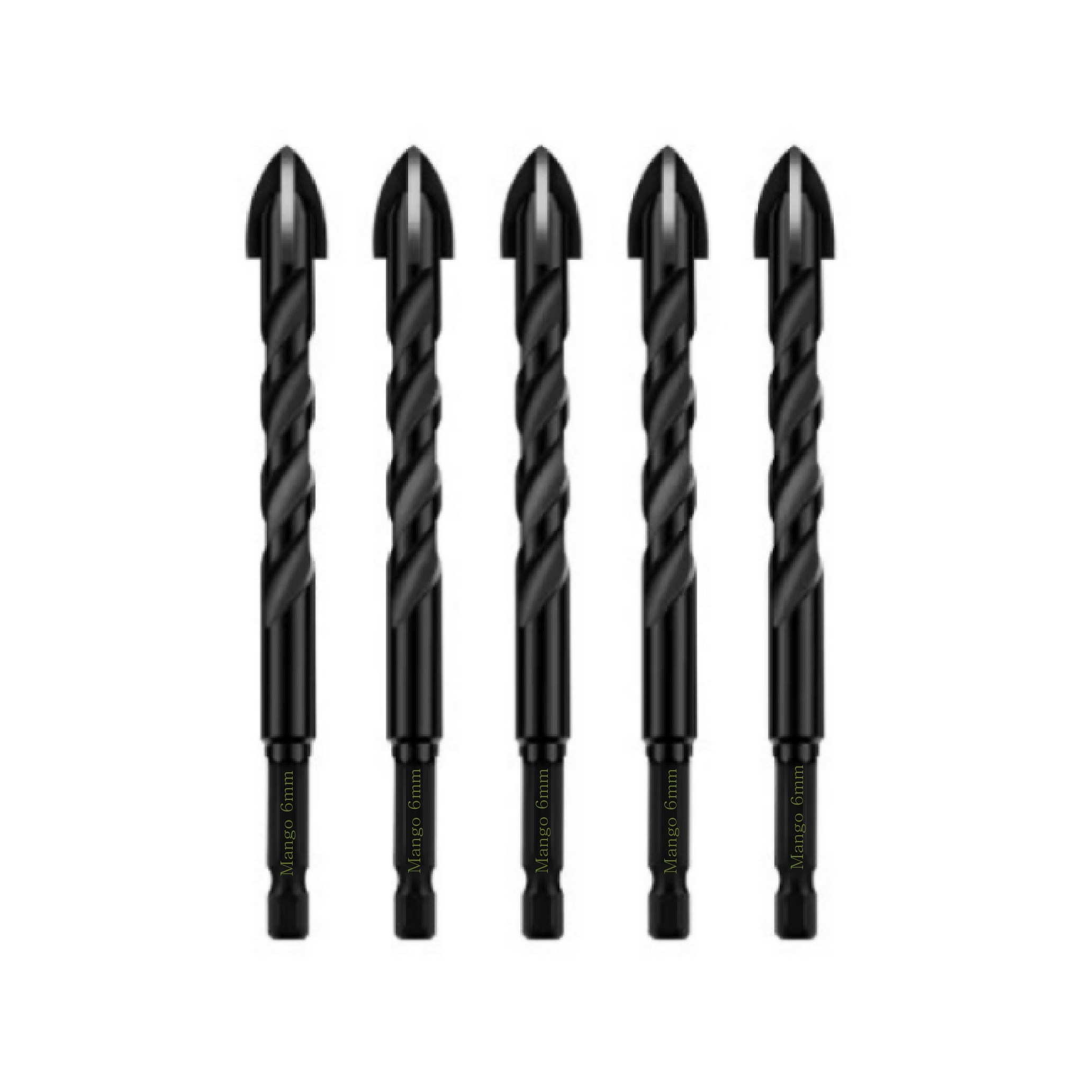 만능 드릴비트 6MM 5개입 1세트 화살촉 대리석 강화타일 멀티 포세린 타일 콘크리트 유리 십자 임팩드릴 호환 24,900원