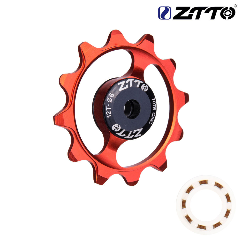 자전거 뒷드레일러 고속 세라믹 풀리 베어링, 레드, 1개 12,000원