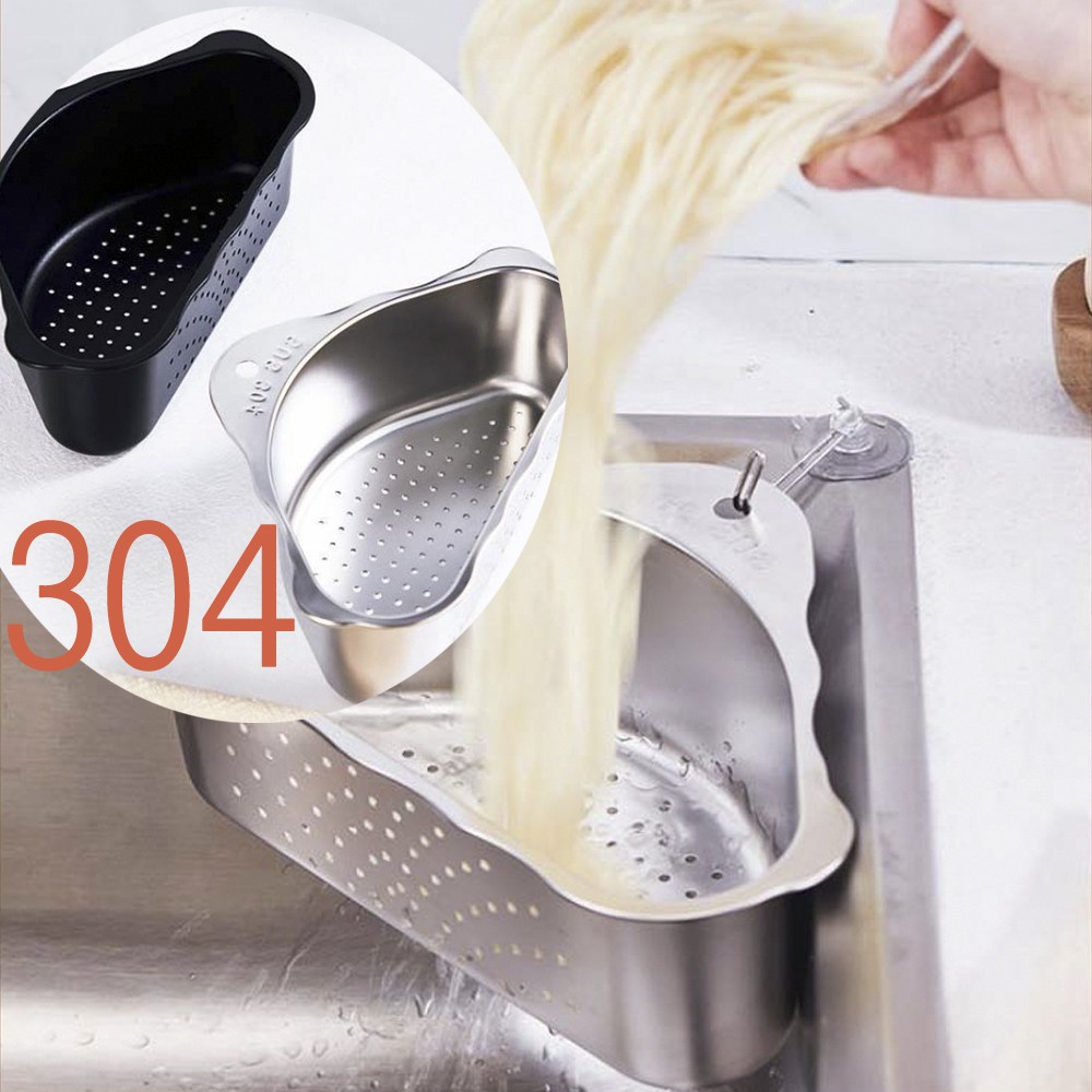 레오큐 싱크대 음식물 물빠짐 바구니 거름망 거치대 스텐 8,600원