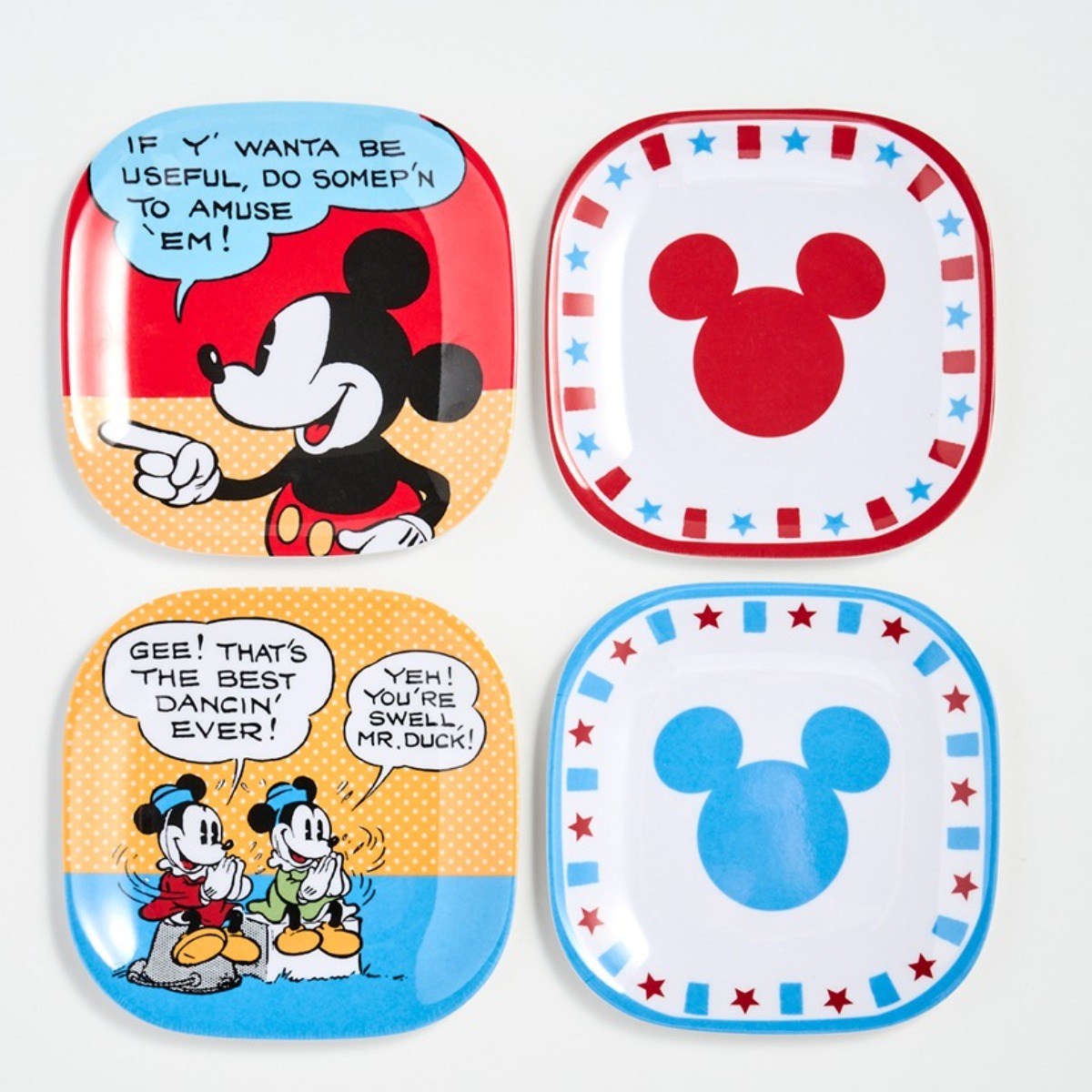 [모던하우스] 디즈니 굿모닝미키 멜라민 미니 사각접시 4P세트, 1개 10,900원