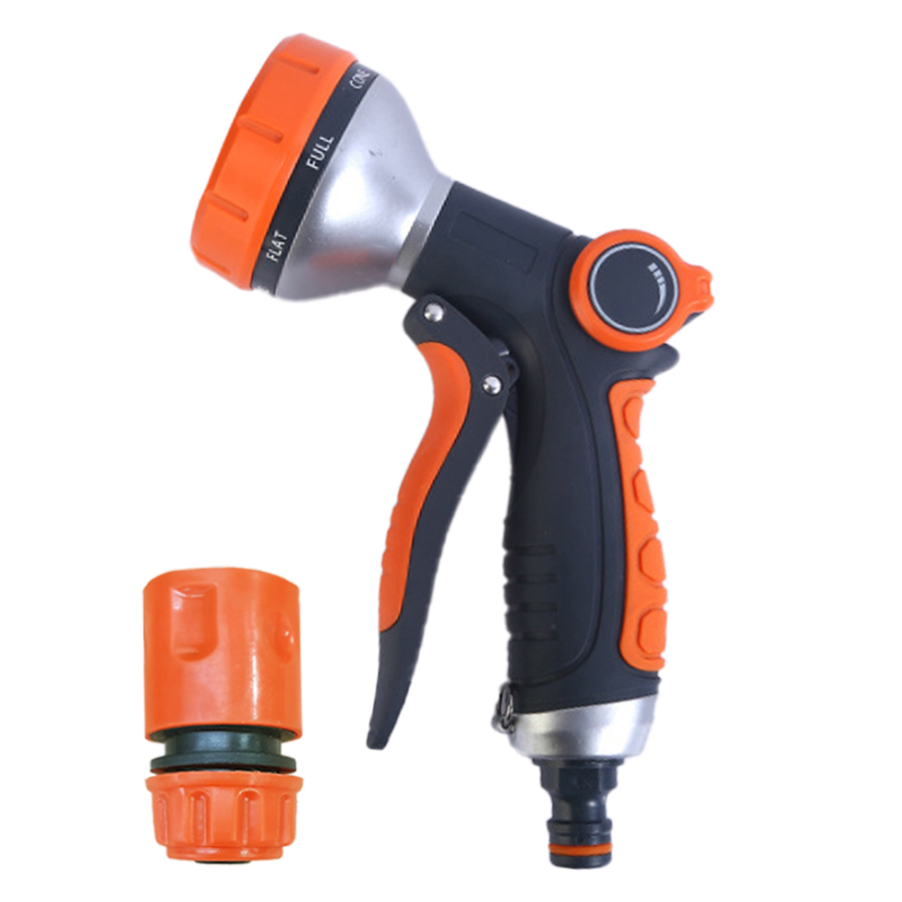 월드크린 프리미엄 8기능 고압 세차 물 호스 스프레이 건, 1개, 오렌지 14,900원