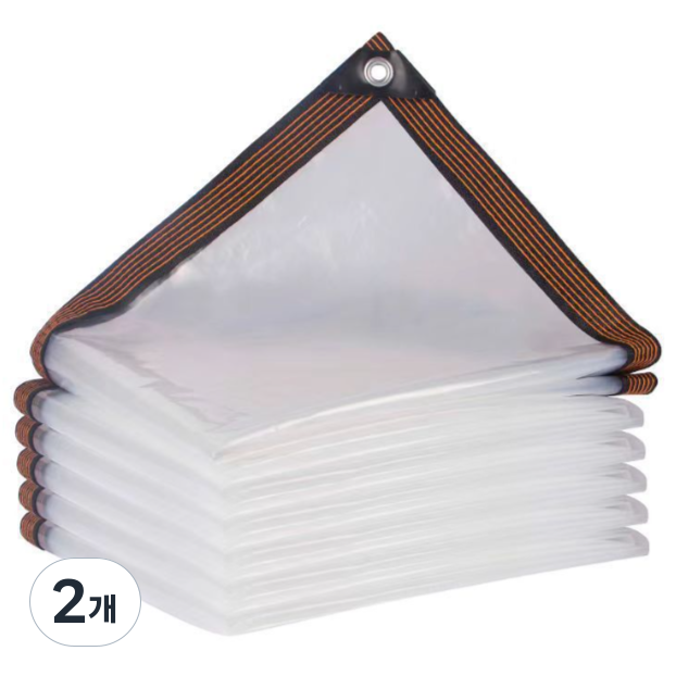 투명 방수 비닐 방풍 방한 천막 지붕 창문 옥상 마당, 2개, 2*3m 29,500원