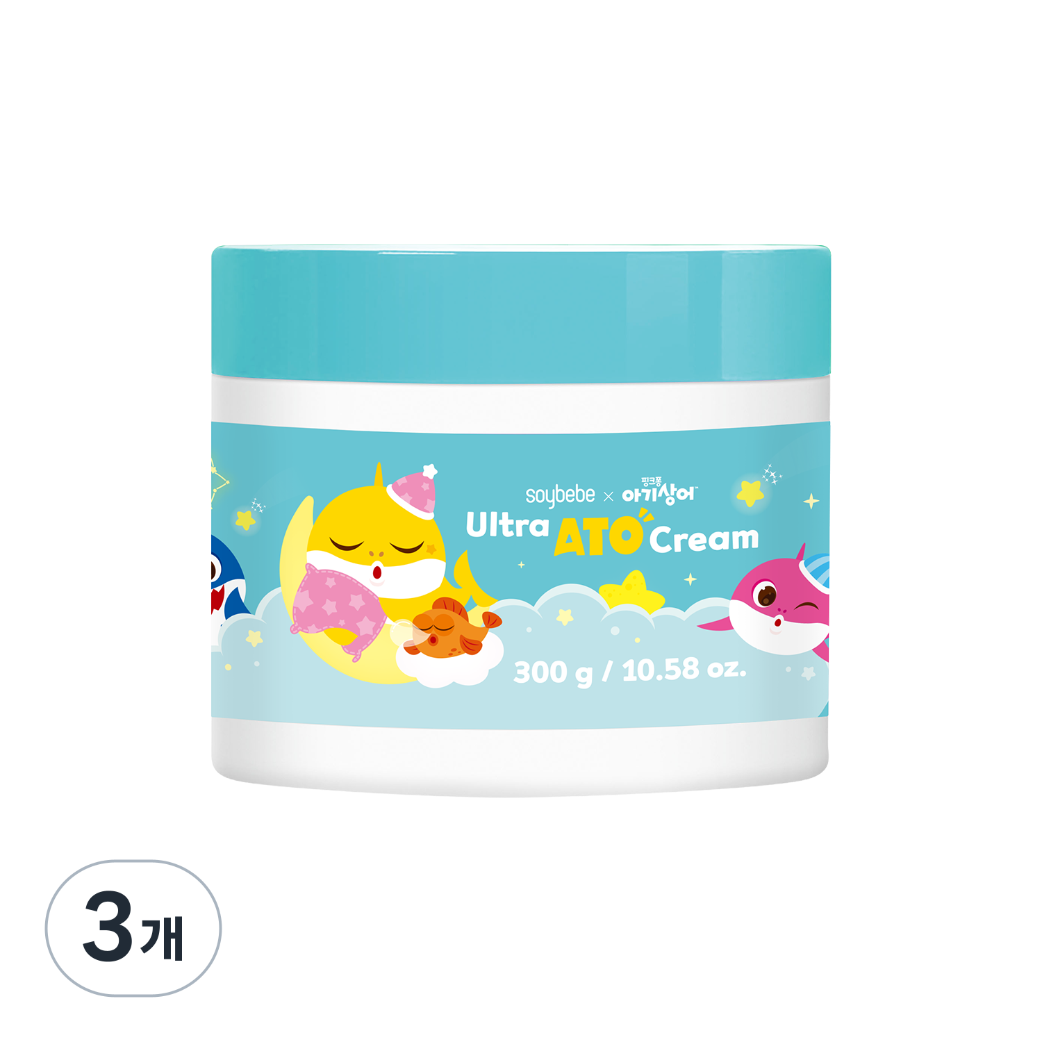 소이베베 울트라 아토 크림 300g (핑크퐁) 유아 신생아 고보습 아기 크림 태열 침독 어린이, 3개, 300g 31,900원