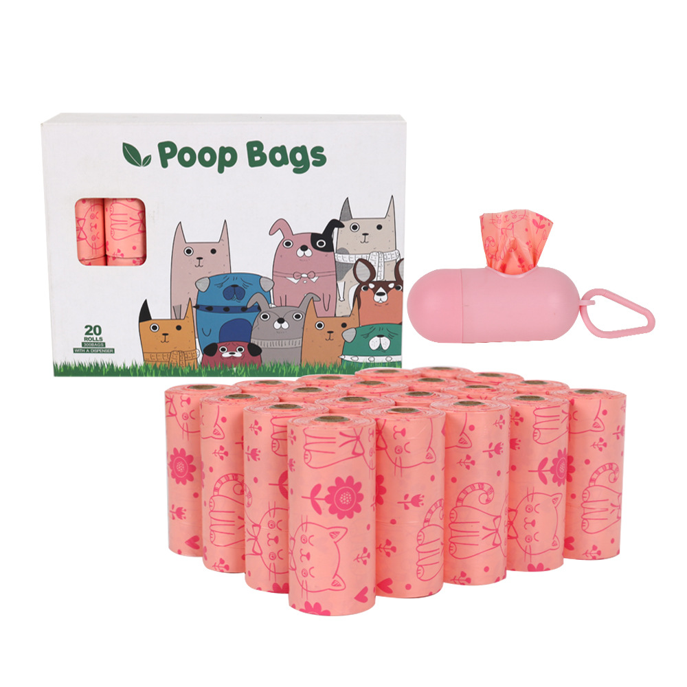 반려동물 친환경분해 배변봉투 케이스 세트 리필봉투 150 300 600매, 캣핑크세트 300, 20개, 15개입 12,960원