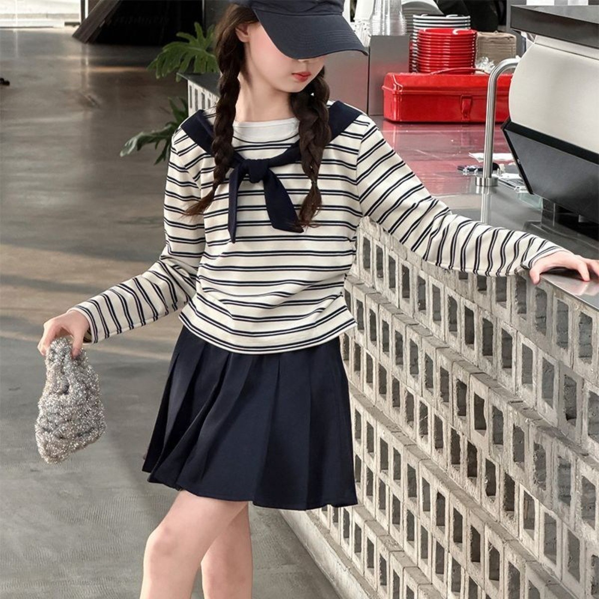 해피유통어린이 패션 스트라이프 셔츠와 주름 치마 세트14세 이상XG03 44,370원