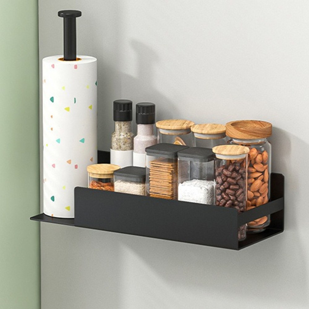 하우쏠 무타공 자석 양념통선반 키친타올걸이, 1개, 블랙 11,900원