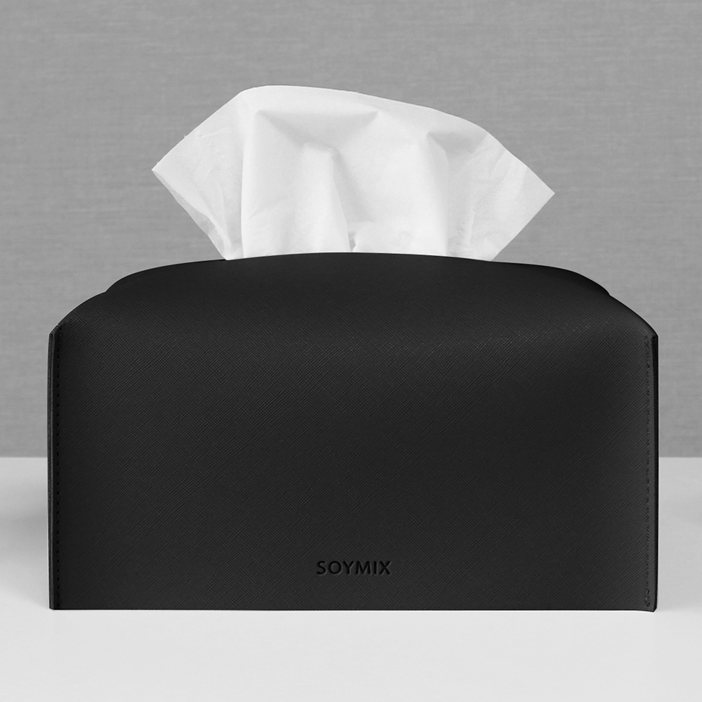 소이믹스 사피아노 가죽 호텔 룸 티슈 케이스 커버 , 미드나잇블랙 5,000원