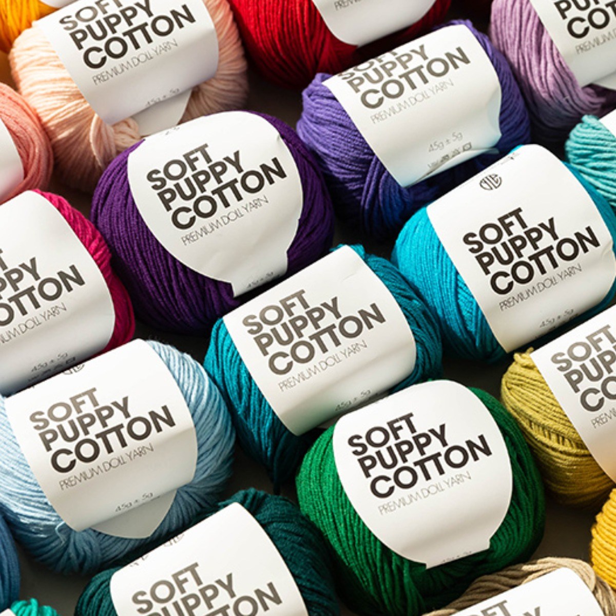 소프트퍼피 뜨개실 면실 털실 인형뜨개실 퍼피실 67컬러, 002) 레몬, 1개 2,500원