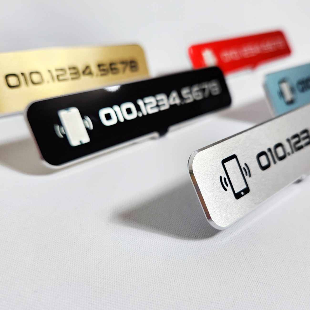 픽존 메탈 미니 스탠드 주차번호판 5컬러 커스텀제작 6,490원