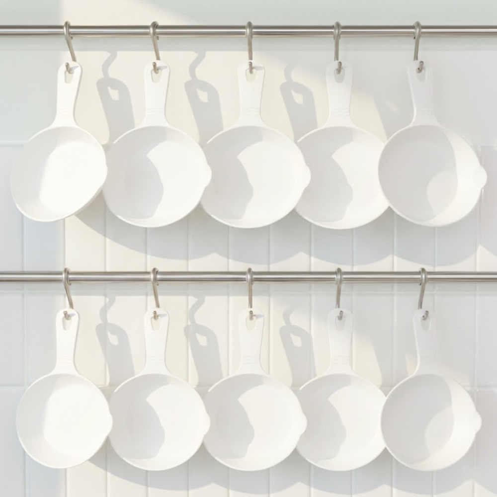 리빙메이트 먹방 손잡이 앞접시, 화이트, 10개, 단품 12,310원