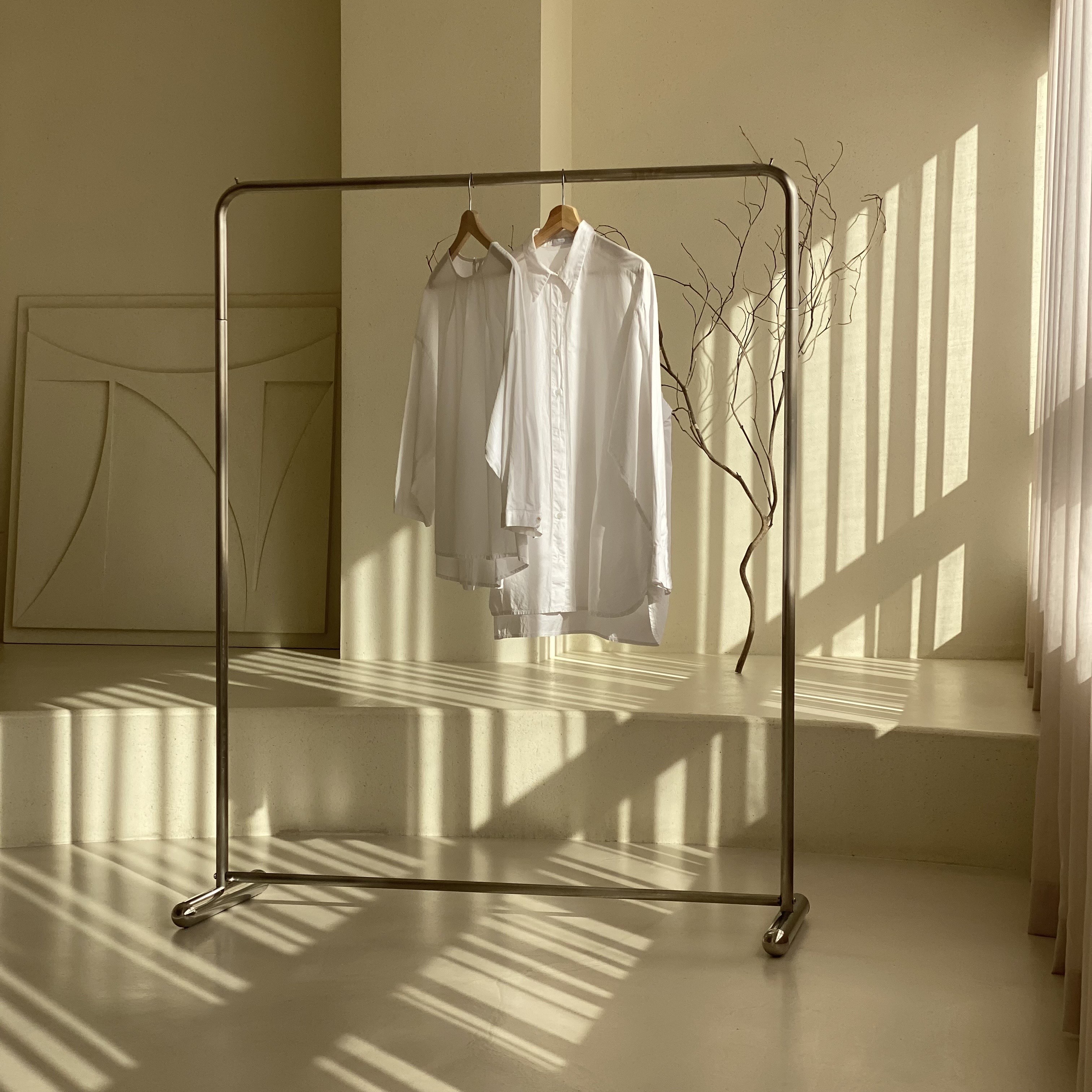 옷가게 의류매장 인테리어 스텐행거 파이프 스테인리스 봉 1단 행거 140,000원