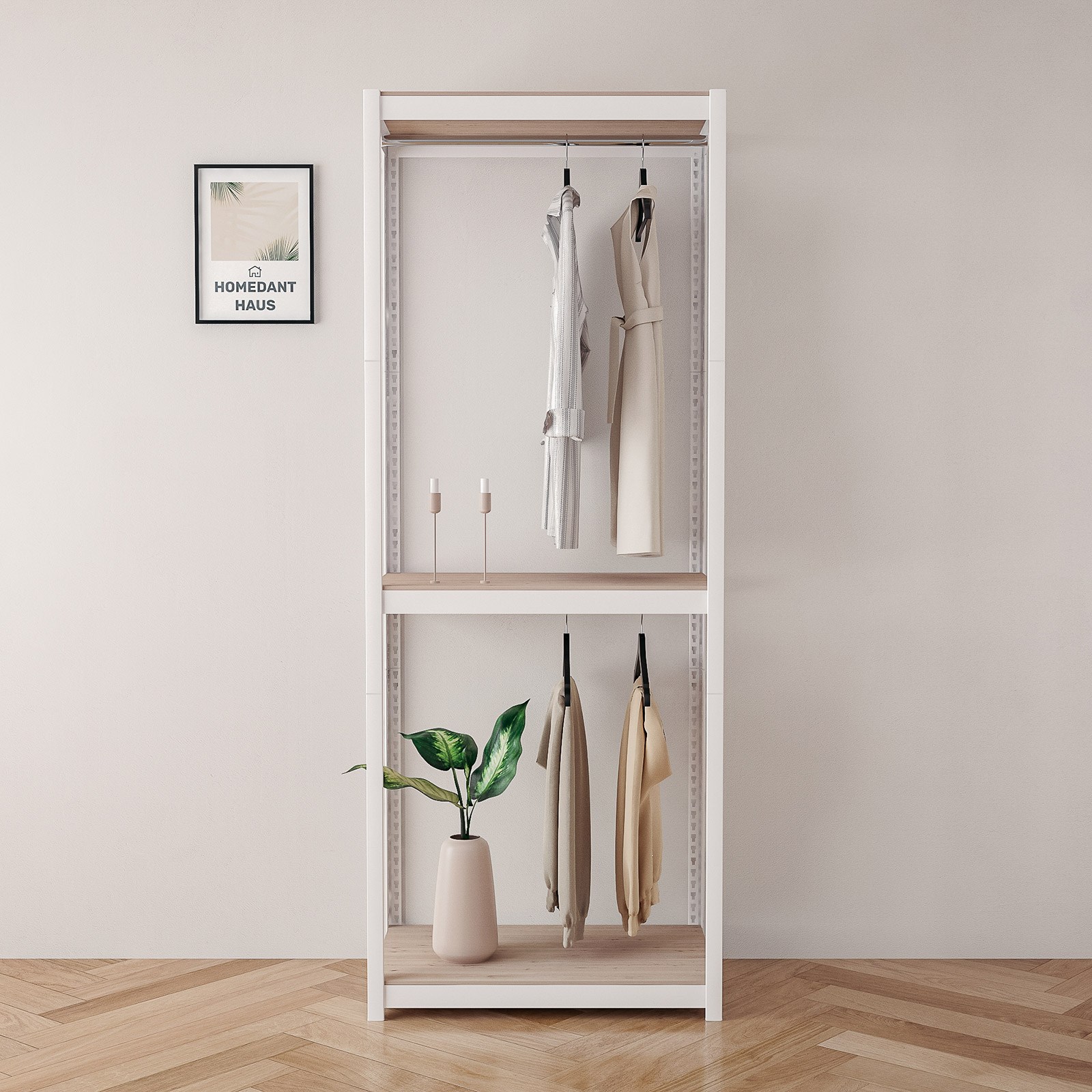 홈던트하우스 국내 제조 스피드랙 업그레이드형 홈던트하우스 무볼트 조립식 행거 109,500원