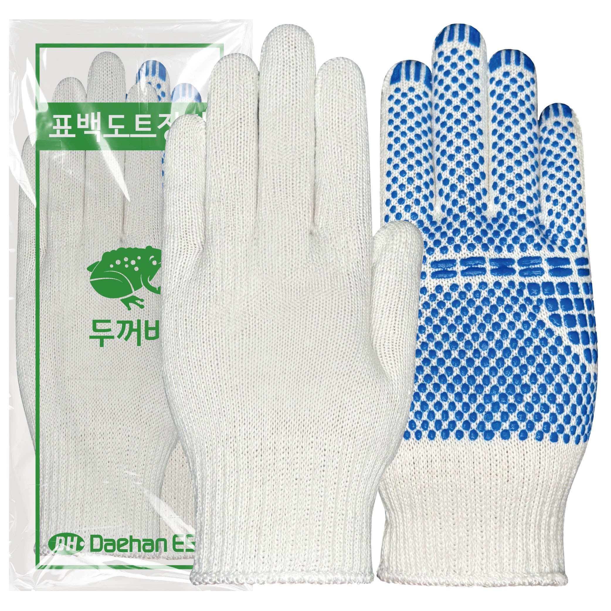 줄기사 두줄 100켤레 10켤레 표백 도트 점박이 정육 속장갑 작업장갑 면 운전 안전 원예 6,800원