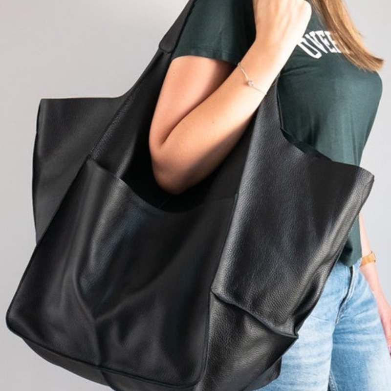 SHOPPI 휘뚜루마뚜루 가죽 빅백 대형 쇼퍼백 보부상 가방 38,690원