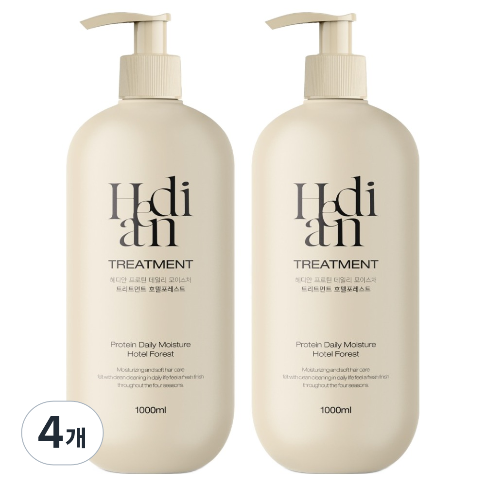 헤디안 프로틴 데일리 모이스처 트리트먼트 호텔포레스트, 4개, 1L 29,900원