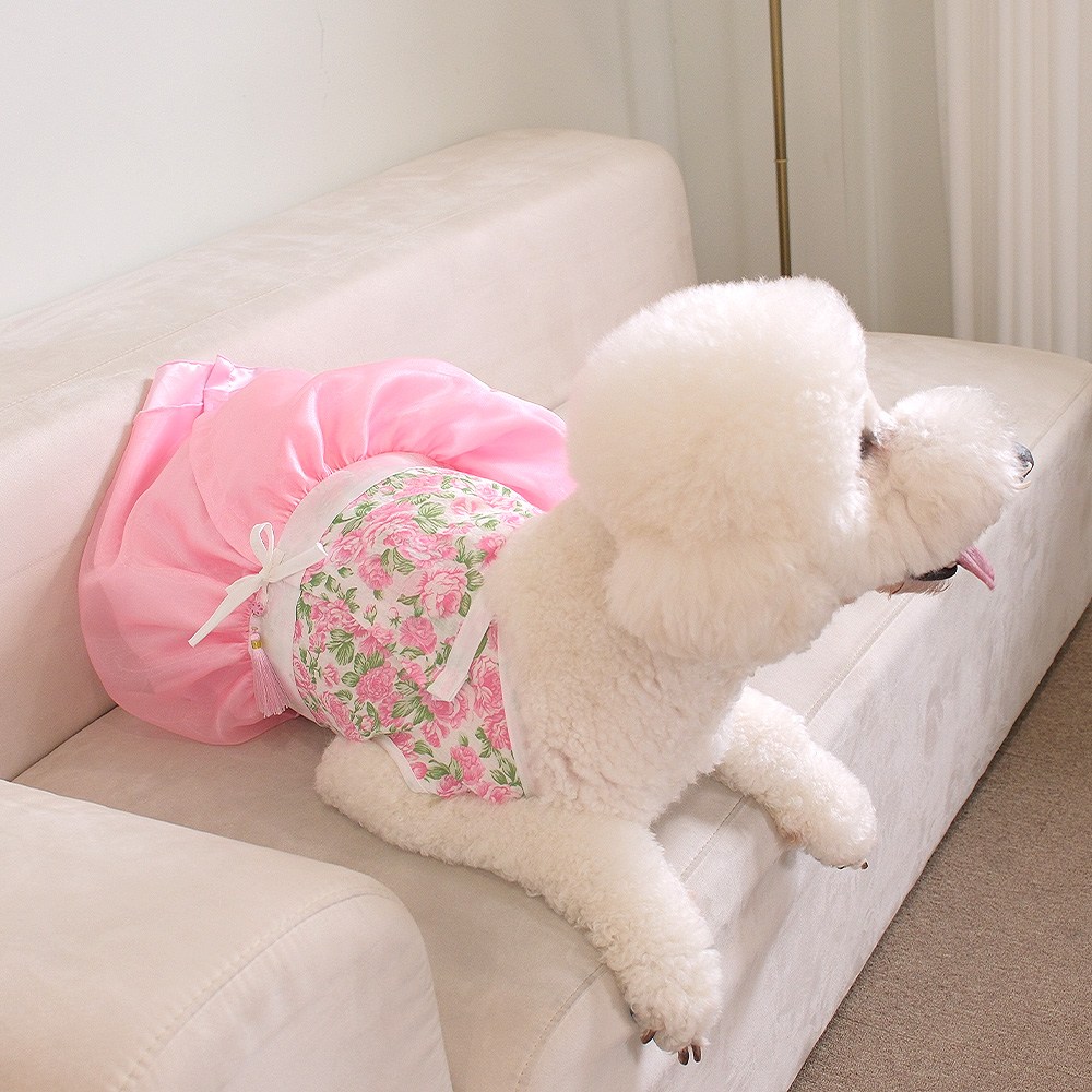 해피앤퍼피 강아지한복 애견한복 개량 한복 명절 고급, 1개 64,400원