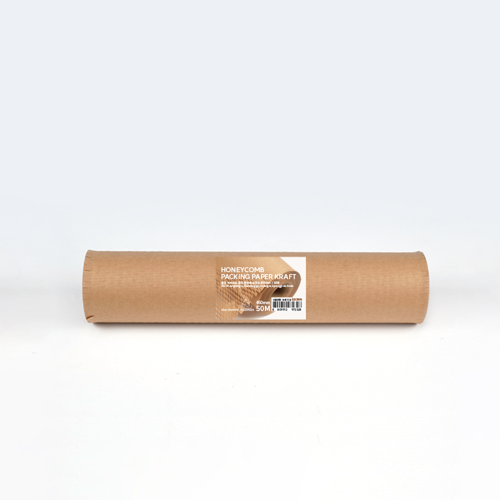 PaperPhant 벌집 크라프트 종이 완충재 포장지 450mm(폭) 50M(길이), 1개, 브라운 14,010원
