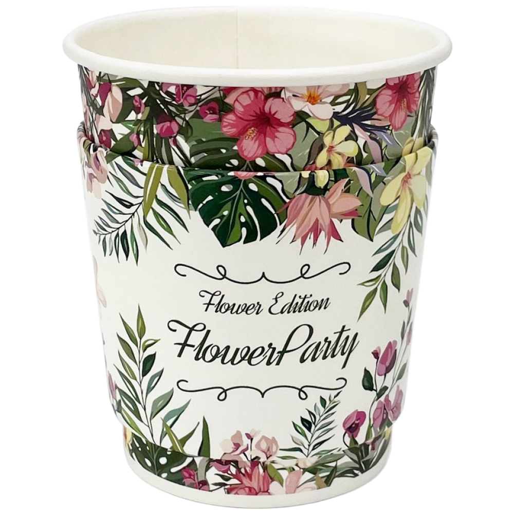 투고팩 플라워파티 종이컵 330ml x 50p + 에어홀더 50p 세트, 2세트 25,800원