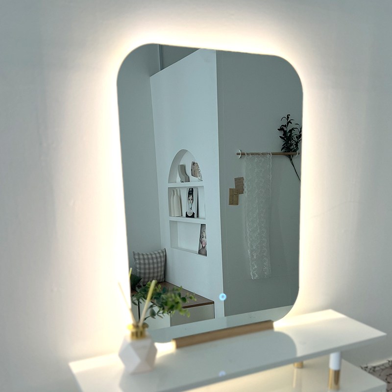 KC인증 터치형 3색변환 LED 사각타원 간접등 인테리어 탁상 화장대 벽걸이 조명거울 86,000원