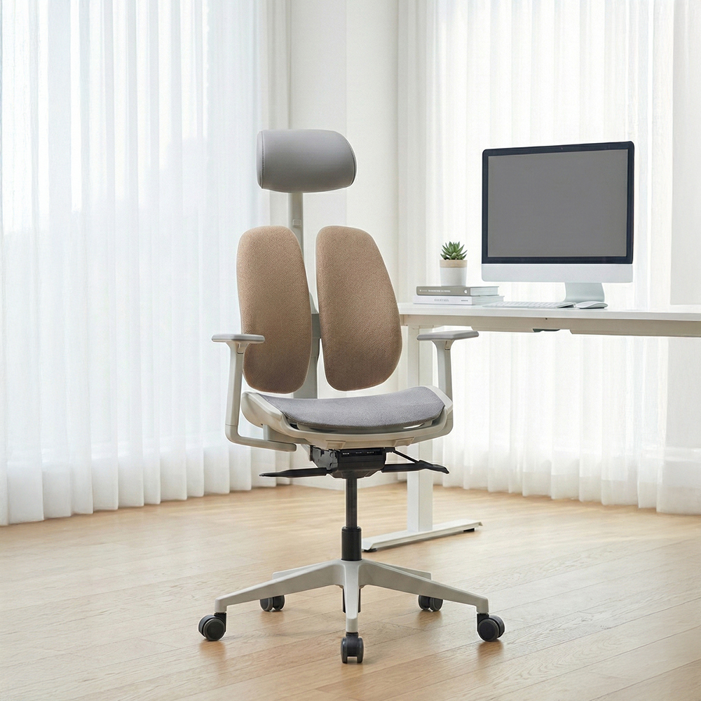 듀오백 골드 사무용 컴퓨터 책상 메쉬의자 D2500G-DAMW 294,000원