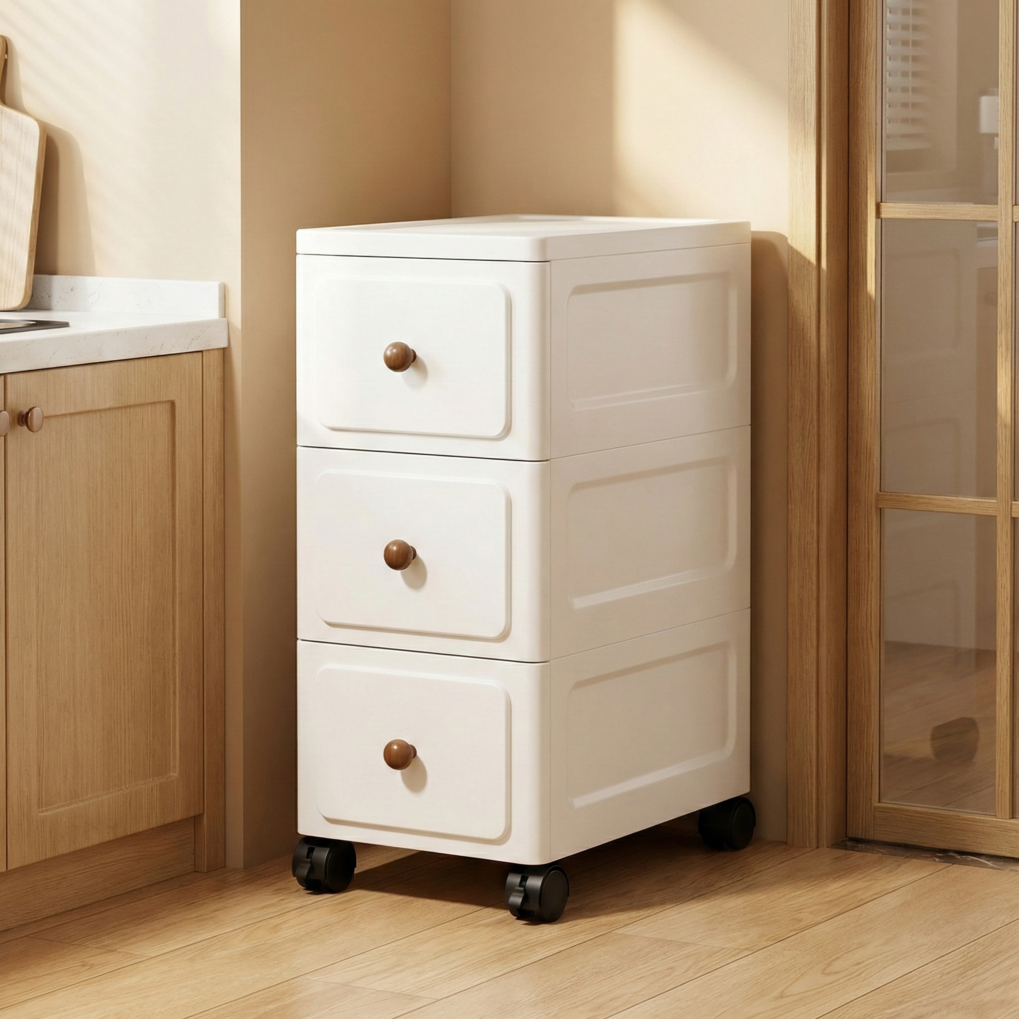 홈위시 이동식 틈새수납장 주방 거실 좁은 선반 서랍장 13,600원