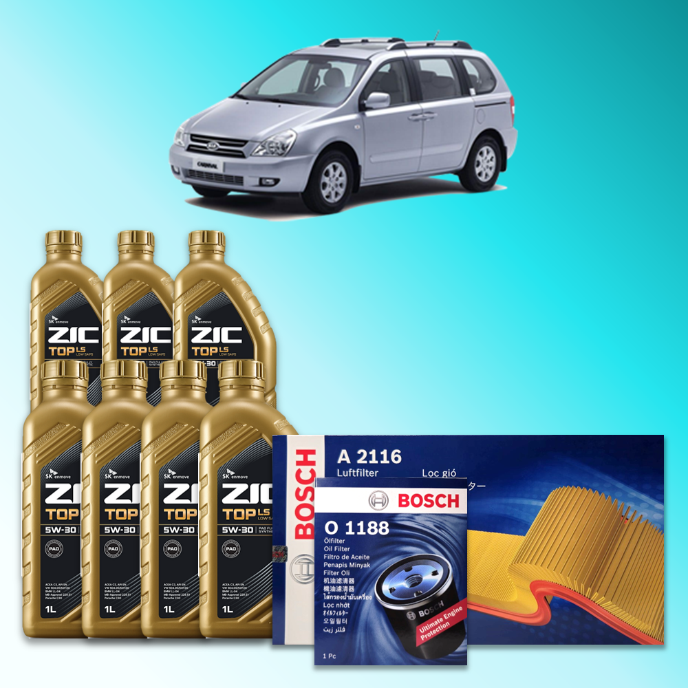 뉴카니발 (VQ) 2.9 디젤 엔진오일세트 SK 지크 탑 LS 5W30 (ZIC TOP LS) 118,800원