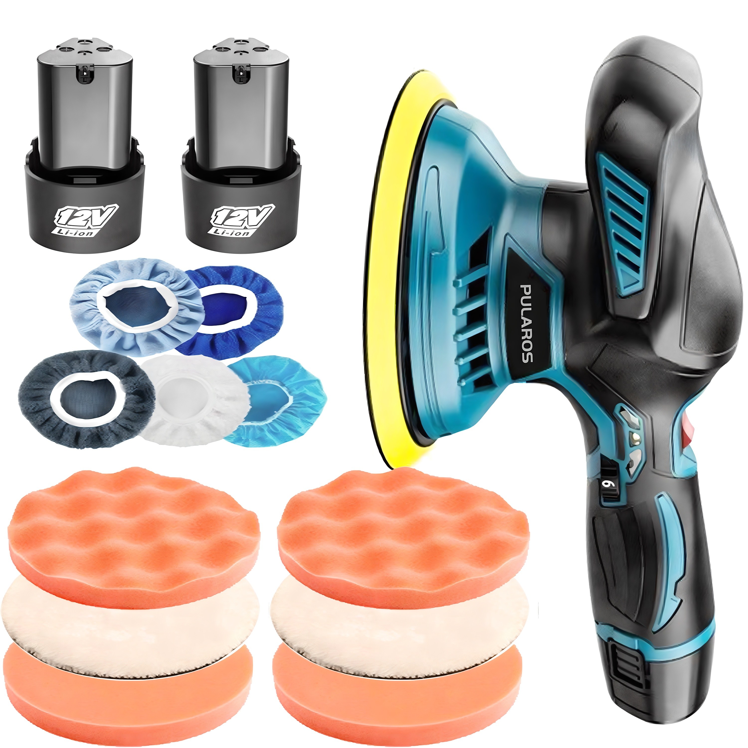 풀라로스 무선 자동차 광택기 흠집제거 광택복원 유리 유막제거 차량관리 듀얼 폴리셔, [선택A]스탠다드 패키지(배터리 2개) 86,000원