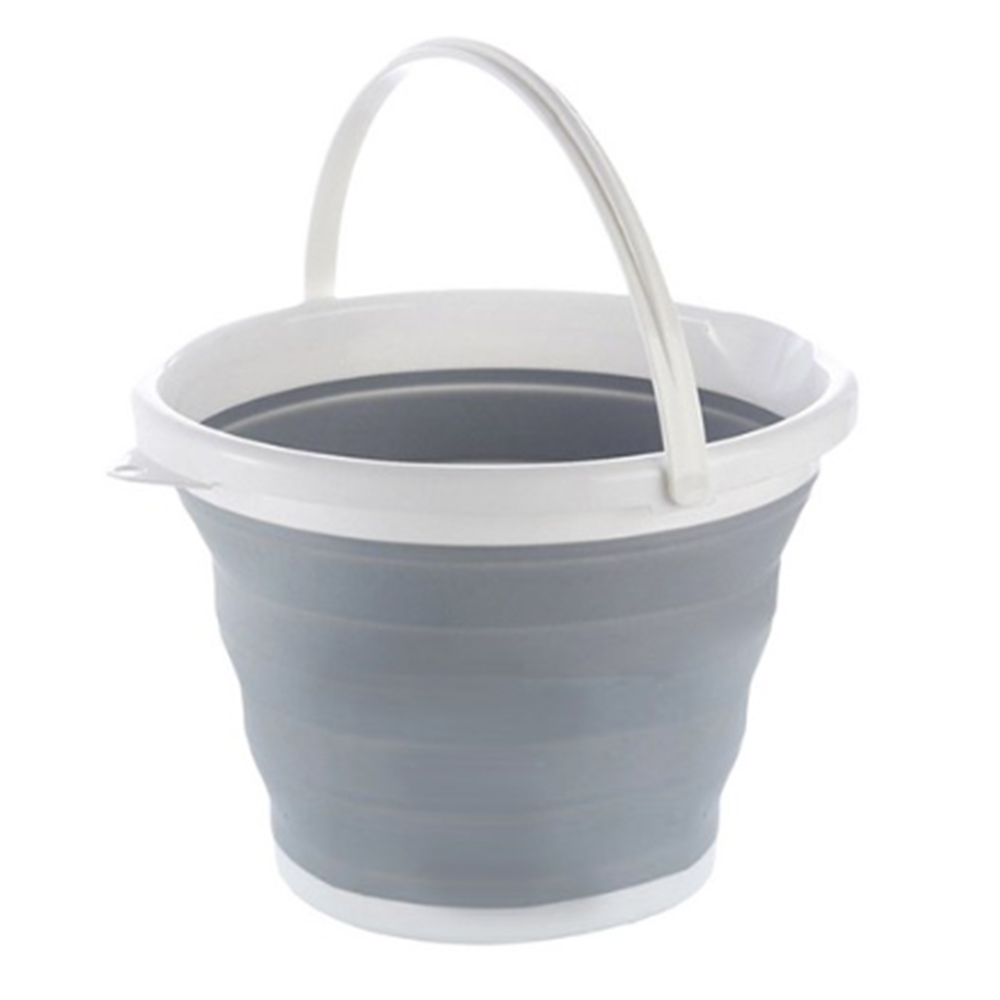 데일리프렌즈 세차버킷 접이식 휴대용 양동이 물통 세차 바스켓, 1개 그레이, 10L 5,190원
