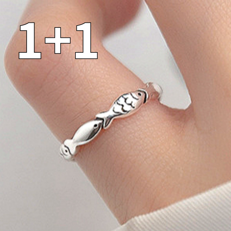 하루랩 물고기반지 우정 반지 실 레이어드 애끼 실버 행운 9,900원