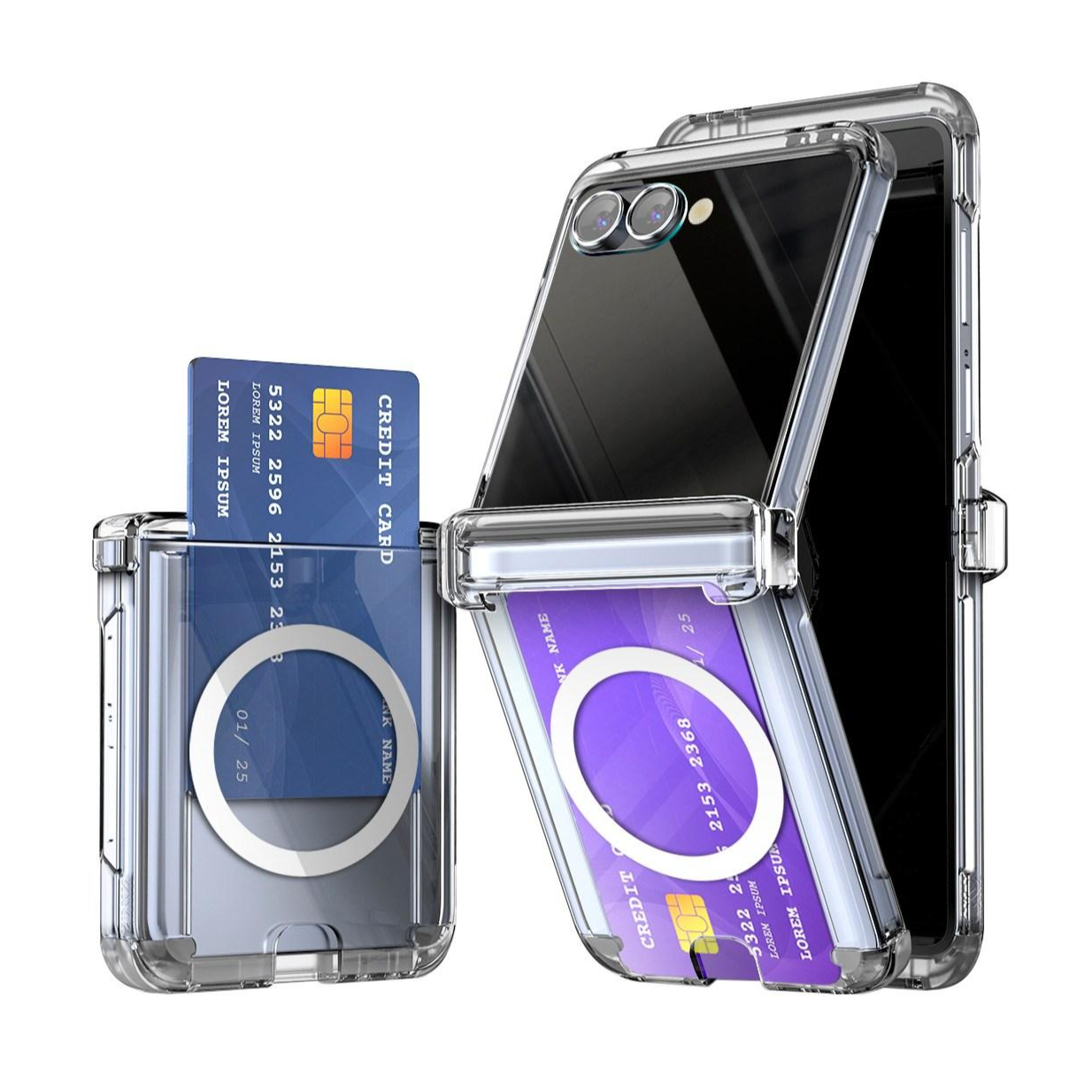 갤럭시Z플립 5 6 7 제트팝 맥세이프 힌지보호 카드수납 케이스 21,150원