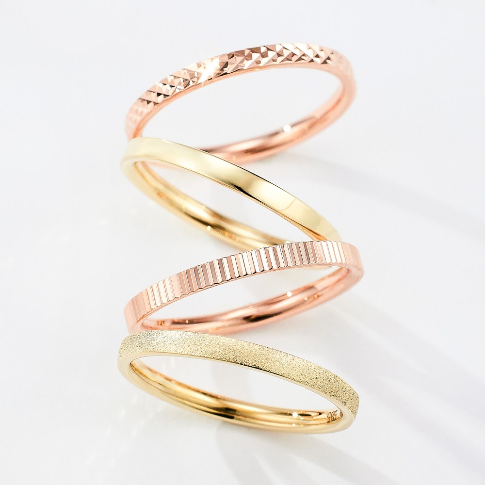 준주얼리 14K 아이두 반지 CEBER653 [4종택1] 레이어드 데일리 심플 골드 반지 우정반지 생일선물 반지 284,120원