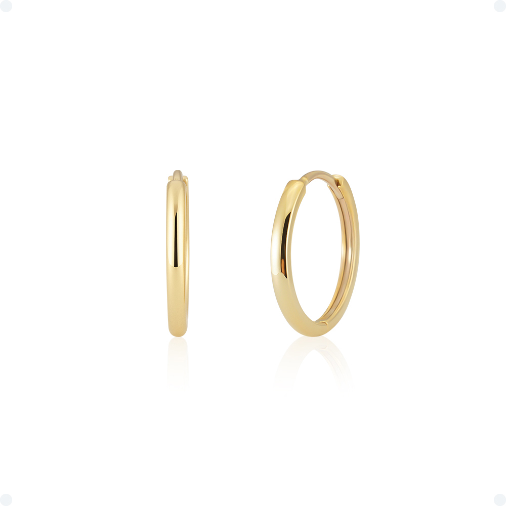 쥬넬 14KGF 데일리 기본 심플 데일리 원터치 링 귀걸이(4 size) 44,900원