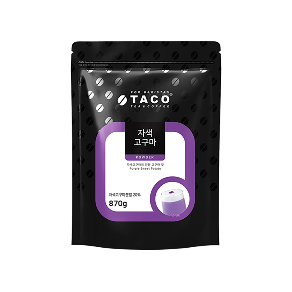 타코 자색고구마 라떼 파우더 870g 1박스 12개 105,140원