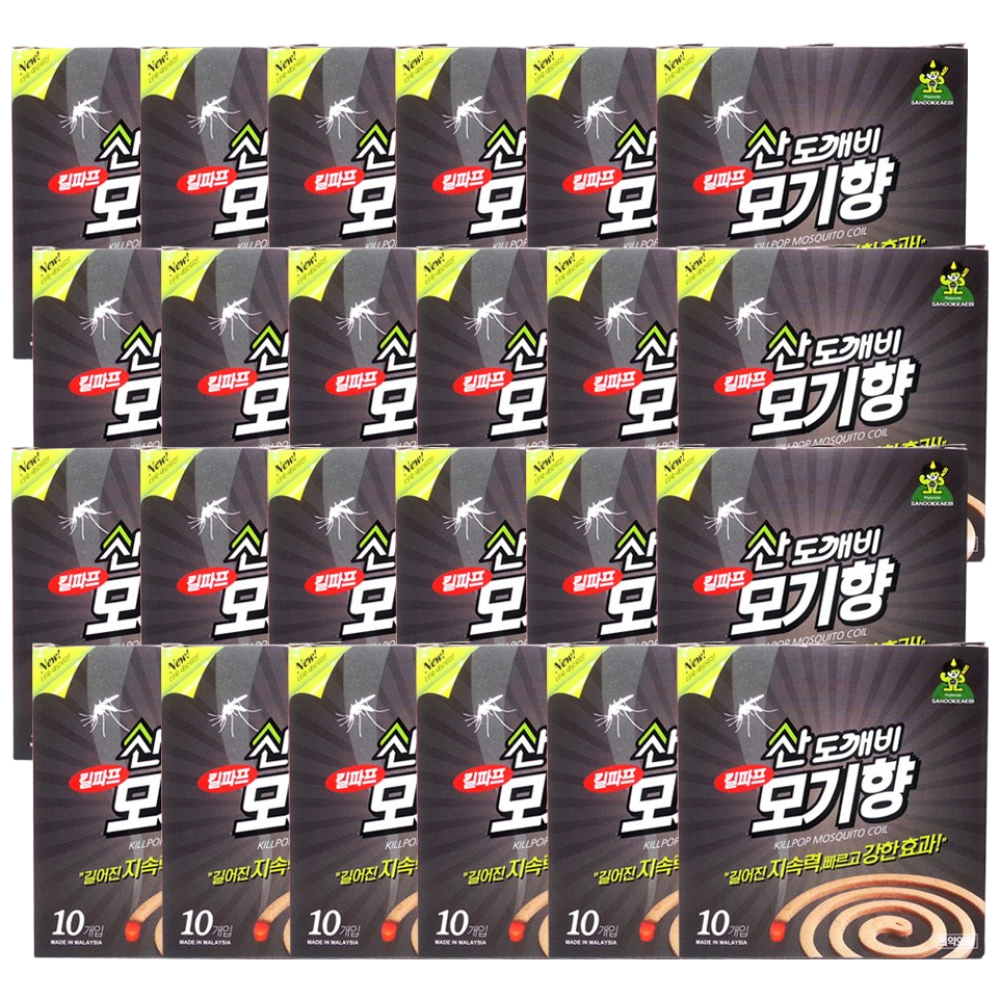 산도깨비 모기향 무색소 10P X 12개 / 24개 20,500원
