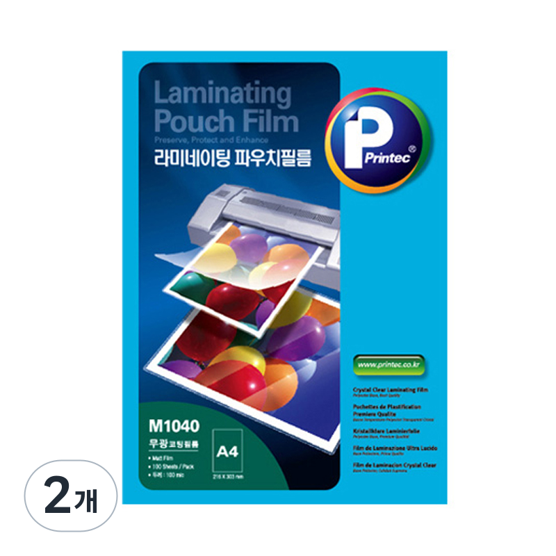 프린텍 M1040-100 기계코팅필름, A4, 200개 42,000원
