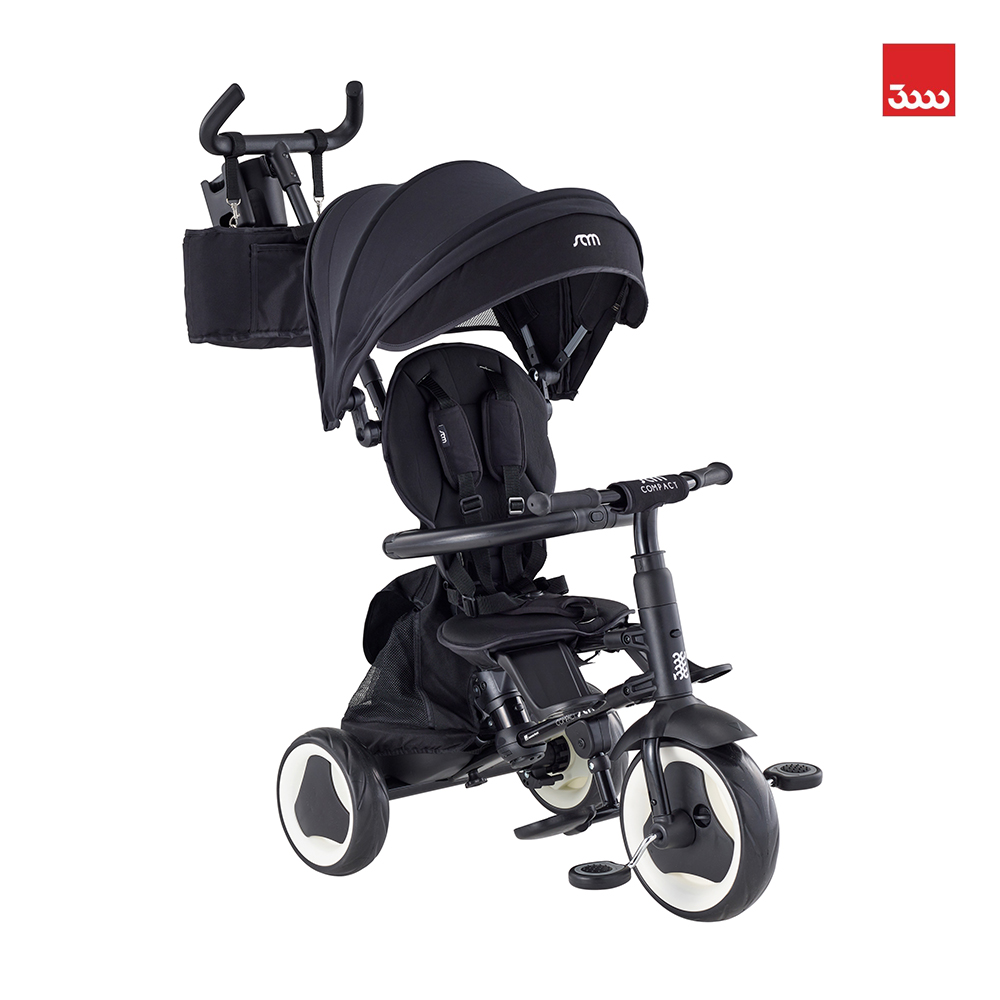 삼천리자전거 샘트라이크 콤팩트 키즈 접이식 유모 자전거, 1개, 블랙 180,000원
