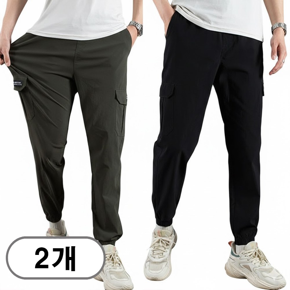 차쿠 1+1 남성 고탄력 스판바지 카고바지 작업바지 밀리터리 카모 바지 젤리바지 중년 빅사이즈 봄 여름 가을 27,800원