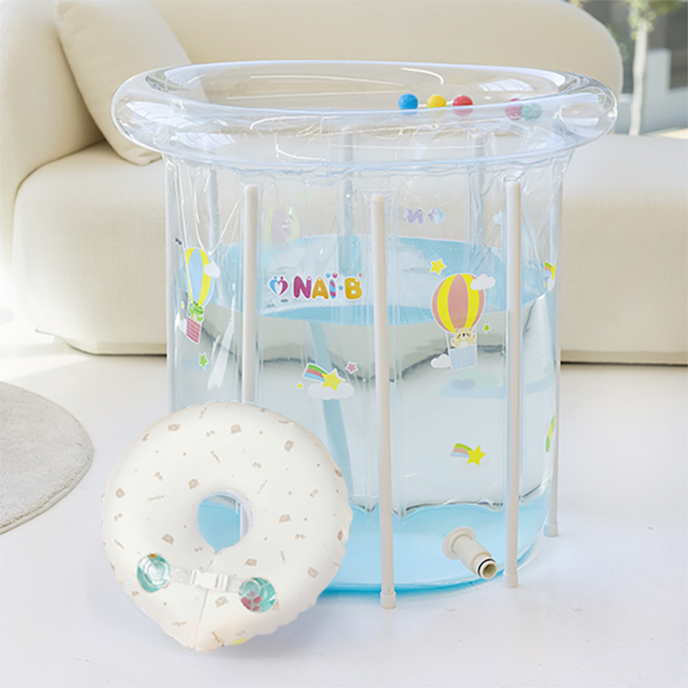 나이비 물놀이 아기 수영장 + 목튜브 + 커버 세트 68,580원