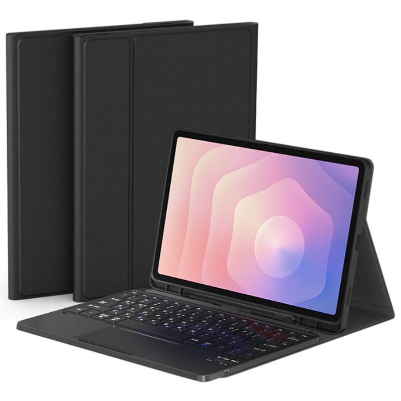 데이웍스 갤럭시탭 S11 블루투스 터치패드 키보드 북커버 케이스 S펜 수납, 터치패드 키보드 케이스_블랙 48,000원