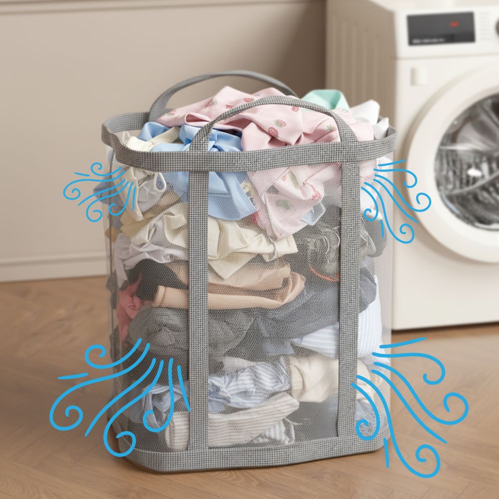 믹스프리 접이식 통풍 빨래바구니, 그레이 15,440원