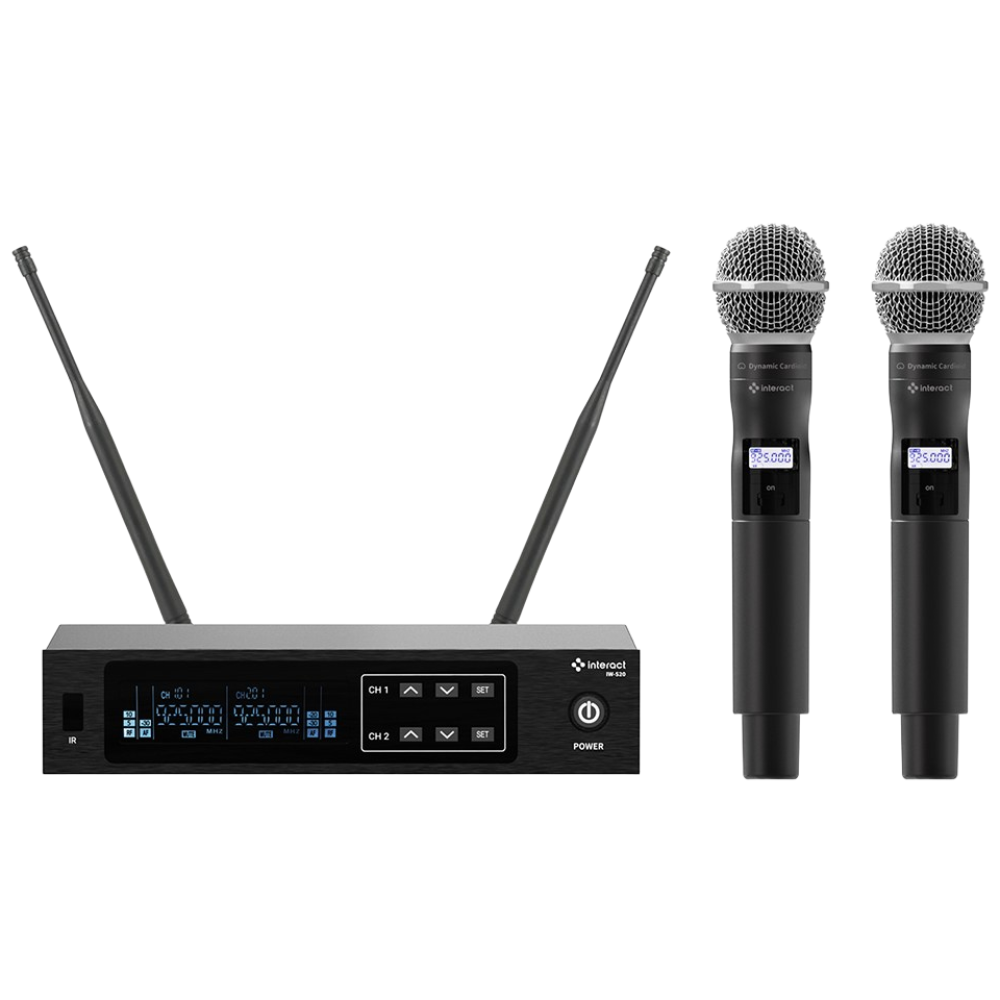 인터엠 IW-S20 인터랙트 무선마이크 2채널 보컬용 강의용 핸드 마이크 2개, 1. IW-S20 핸드마이크 2개 310,000원