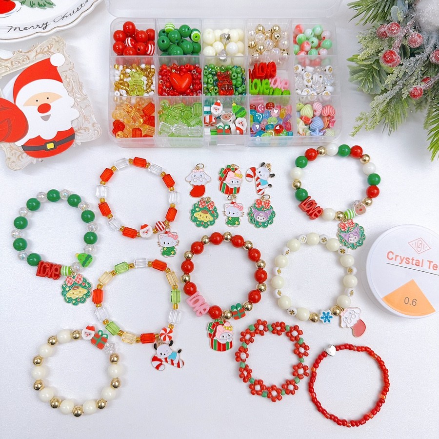 크리스마스 15칸 비즈 팔찌 키링 만들기 키트 16,800원
