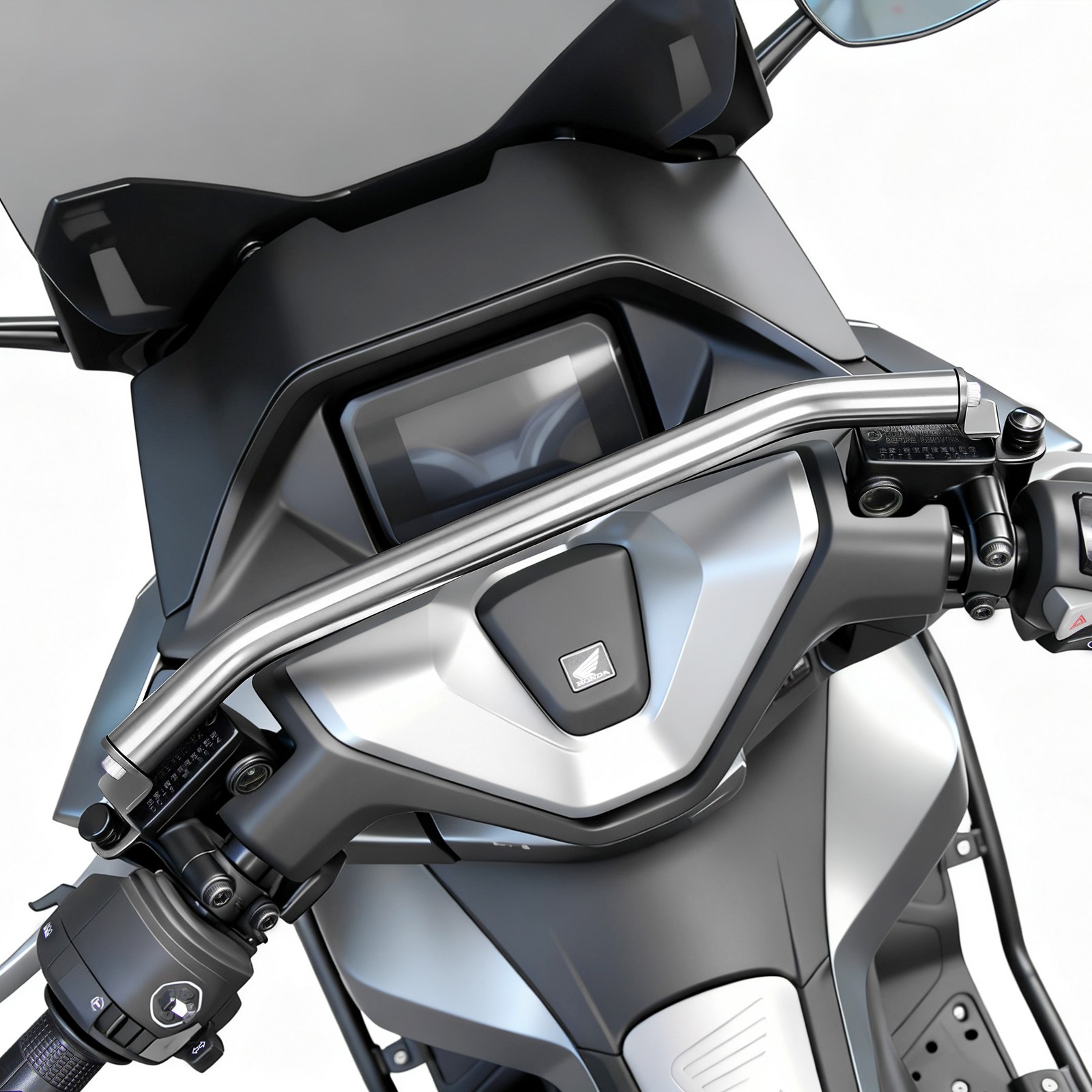 CUBLAND PCX 핸들 크로스바 오토바이 튜닝 핸들바 125 160 25-26년식, 1개, 실버 49,800원