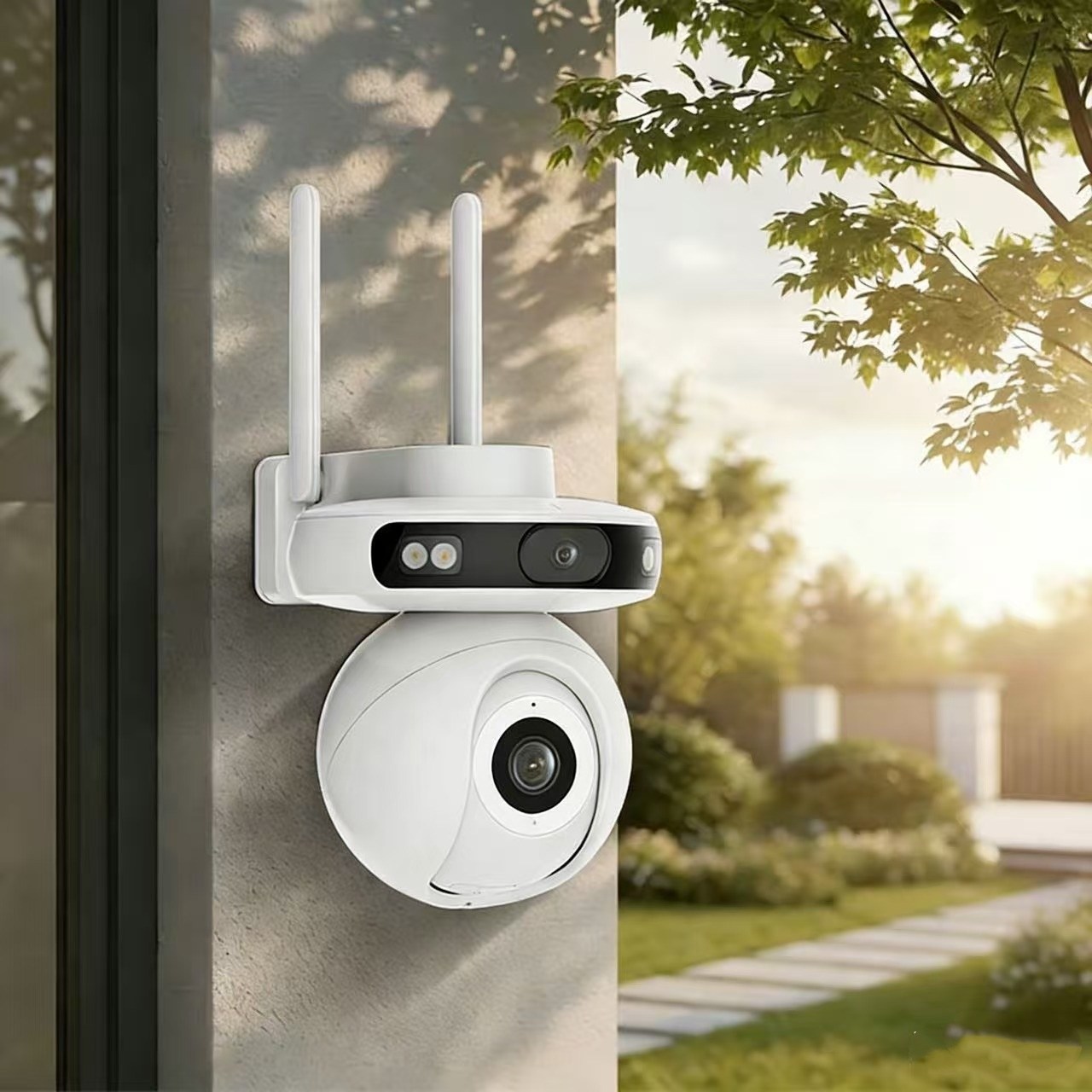 듀얼 렌즈 듀얼 화면 회전용 스마트 WIFI CCTV 보안 카메라 6MP 2.4GHz 무선 Tuya Smart 86,800원