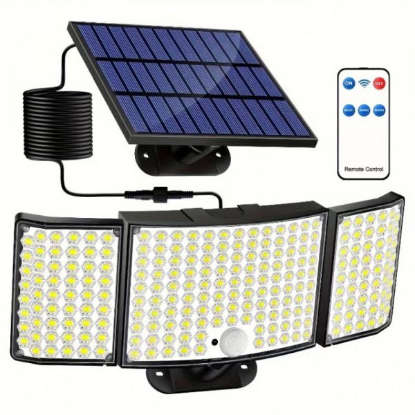 패널분리형 점보 234구 LED 태양광 센서등 태양열 정원등 야외 조명 (Araium) 56,900원